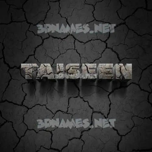 taiseen in Cracked Stone style - 3D name wallpaper taiseen in Cracked Stone style - 3D name wallpaper