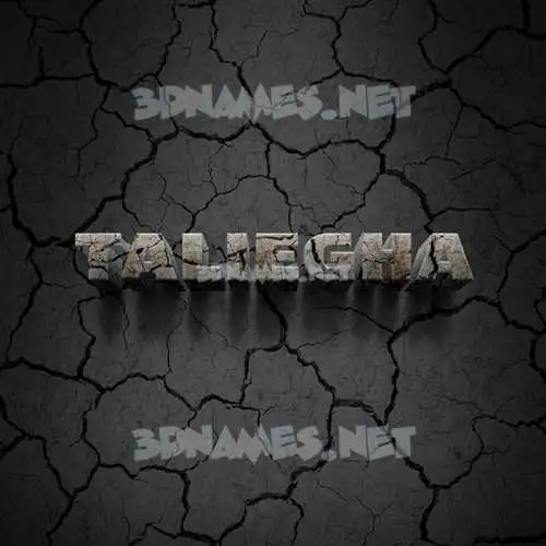 taliegha in Cracked Stone style - 3D name wallpaper taliegha in Cracked Stone style - 3D name wallpaper