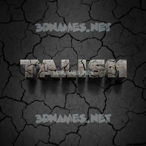 talish in Cracked Stone style - 3D name wallpaper talish in Cracked Stone style - 3D name wallpaper