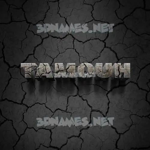 tamouh in Cracked Stone style - 3D name wallpaper tamouh in Cracked Stone style - 3D name wallpaper