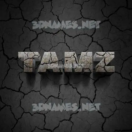 tamz in Cracked Stone style - 3D name wallpaper tamz in Cracked Stone style - 3D name wallpaper