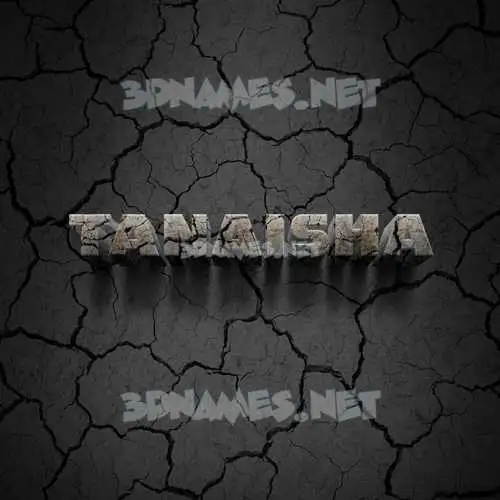 tanaisha in Cracked Stone style - 3D name wallpaper tanaisha in Cracked Stone style - 3D name wallpaper