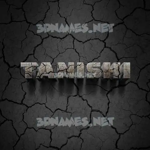 tanishi in Cracked Stone style - 3D name wallpaper tanishi in Cracked Stone style - 3D name wallpaper