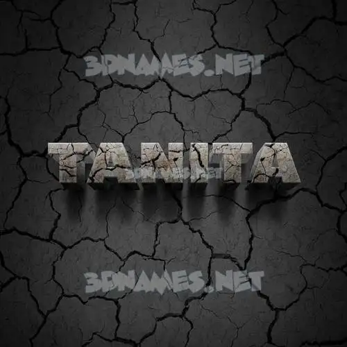 tanita in Cracked Stone style - 3D name wallpaper tanita in Cracked Stone style - 3D name wallpaper