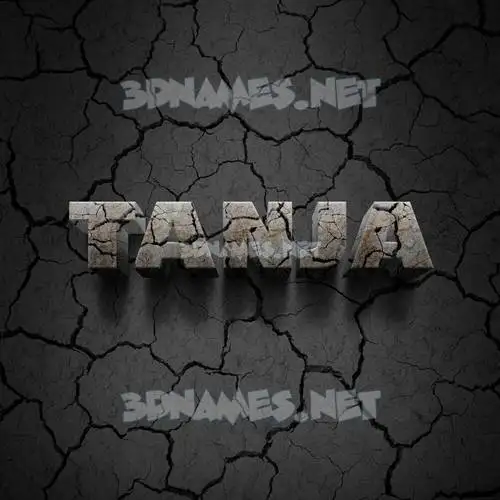 tanja in Cracked Stone style - 3D name wallpaper tanja in Cracked Stone style - 3D name wallpaper