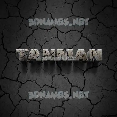 tanman in Cracked Stone style - 3D name wallpaper tanman in Cracked Stone style - 3D name wallpaper