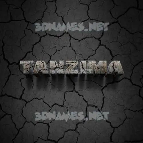 tanzima in Cracked Stone style - 3D name wallpaper