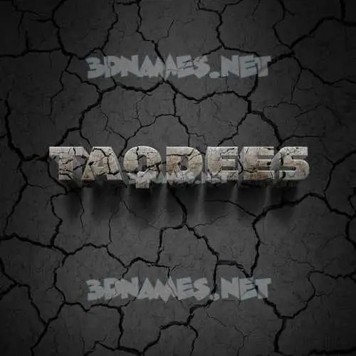 taqdees in Cracked Stone style - 3D name wallpaper taqdees in Cracked Stone style - 3D name wallpaper