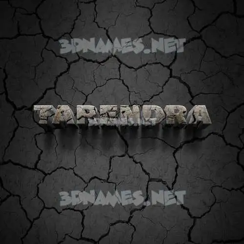 tarendra in Cracked Stone style - 3D name wallpaper