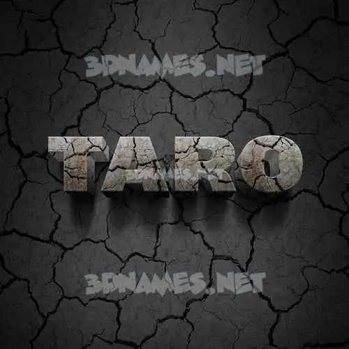 taro in Cracked Stone style - 3D name wallpaper taro in Cracked Stone style - 3D name wallpaper