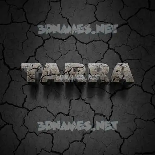 tarra in Cracked Stone style - 3D name wallpaper tarra in Cracked Stone style - 3D name wallpaper