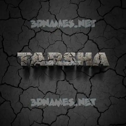 tarsha in Cracked Stone style - 3D name wallpaper tarsha in Cracked Stone style - 3D name wallpaper