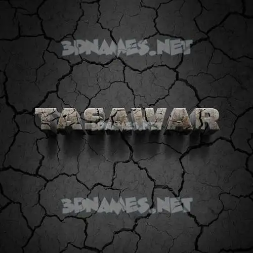 tasawar in Cracked Stone style - 3D name wallpaper tasawar in Cracked Stone style - 3D name wallpaper