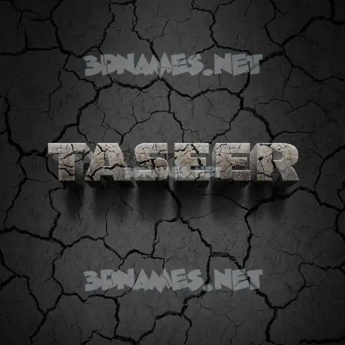 taseer in Cracked Stone style - 3D name wallpaper taseer in Cracked Stone style - 3D name wallpaper