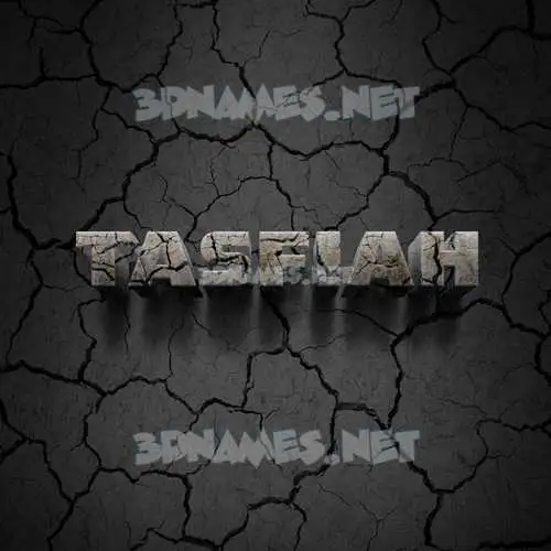 tasfiah in Cracked Stone style - 3D name wallpaper tasfiah in Cracked Stone style - 3D name wallpaper