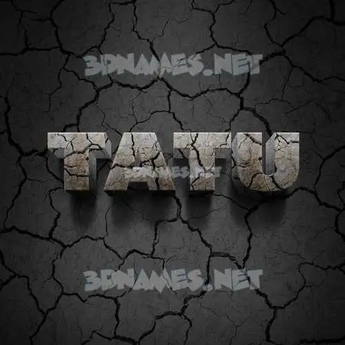 tatu in Cracked Stone style - 3D name wallpaper tatu in Cracked Stone style - 3D name wallpaper