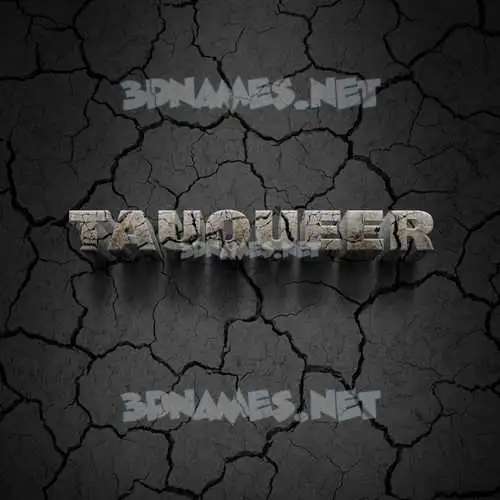 tauqueer in Cracked Stone style - 3D name wallpaper tauqueer in Cracked Stone style - 3D name wallpaper