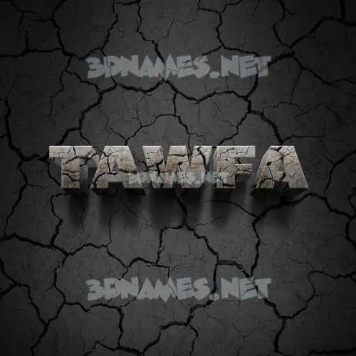 tawfa in Cracked Stone style - 3D name wallpaper tawfa in Cracked Stone style - 3D name wallpaper