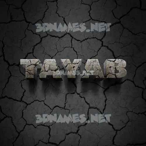 tayab in Cracked Stone style - 3D name wallpaper tayab in Cracked Stone style - 3D name wallpaper