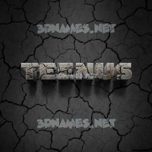 teenus in Cracked Stone style - 3D name wallpaper teenus in Cracked Stone style - 3D name wallpaper