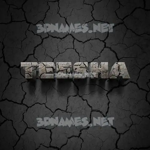 teesha in Cracked Stone style - 3D name wallpaper teesha in Cracked Stone style - 3D name wallpaper