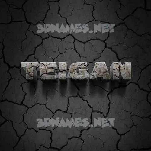 teigan in Cracked Stone style - 3D name wallpaper teigan in Cracked Stone style - 3D name wallpaper
