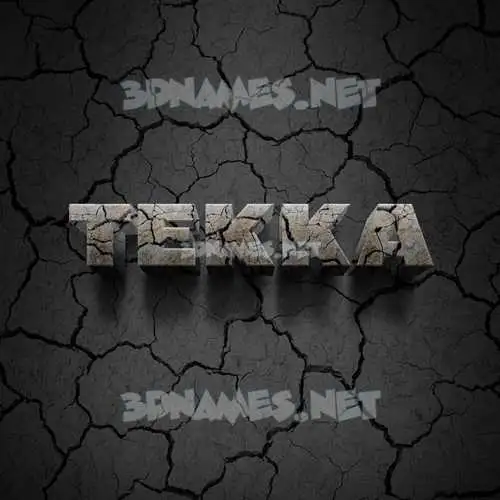 tekka in Cracked Stone style - 3D name wallpaper tekka in Cracked Stone style - 3D name wallpaper