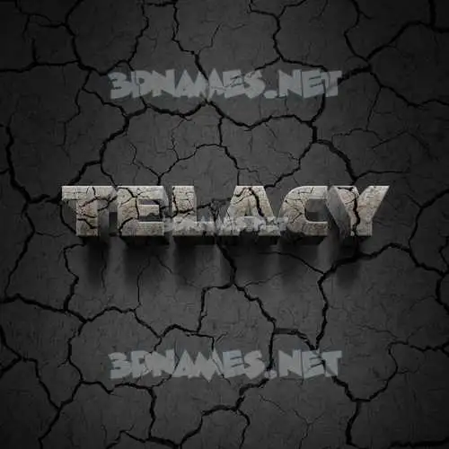 telacy in Cracked Stone style - 3D name wallpaper telacy in Cracked Stone style - 3D name wallpaper