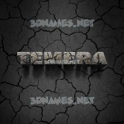 temera in Cracked Stone style - 3D name wallpaper temera in Cracked Stone style - 3D name wallpaper