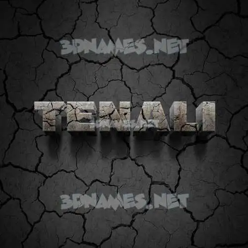 tenali in Cracked Stone style - 3D name wallpaper tenali in Cracked Stone style - 3D name wallpaper