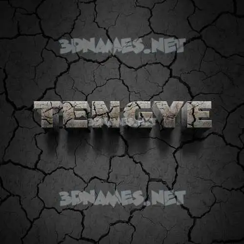 tengye in Cracked Stone style - 3D name wallpaper tengye in Cracked Stone style - 3D name wallpaper