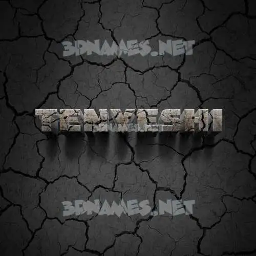 tenyeshi in Cracked Stone style - 3D name wallpaper tenyeshi in Cracked Stone style - 3D name wallpaper