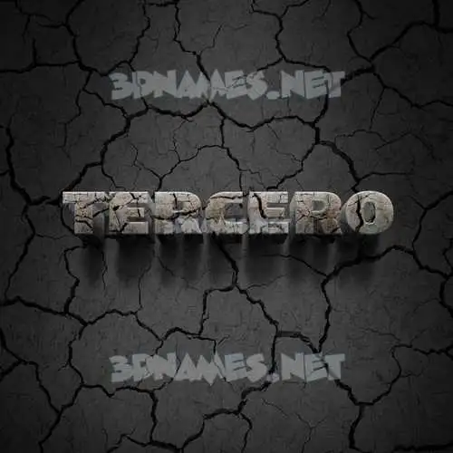tercero in Cracked Stone style - 3D name wallpaper tercero in Cracked Stone style - 3D name wallpaper