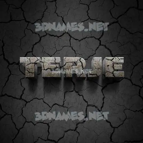terje in Cracked Stone style - 3D name wallpaper terje in Cracked Stone style - 3D name wallpaper