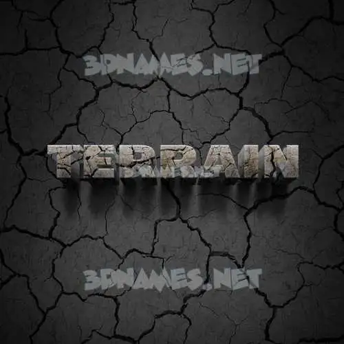 terrain in Cracked Stone style - 3D name wallpaper terrain in Cracked Stone style - 3D name wallpaper