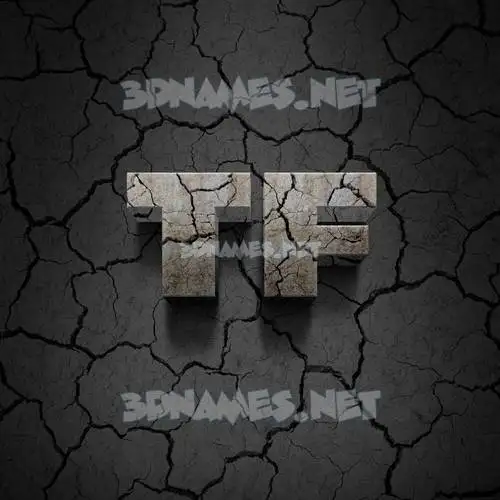 tf in Cracked Stone style - 3D name wallpaper tf in Cracked Stone style - 3D name wallpaper