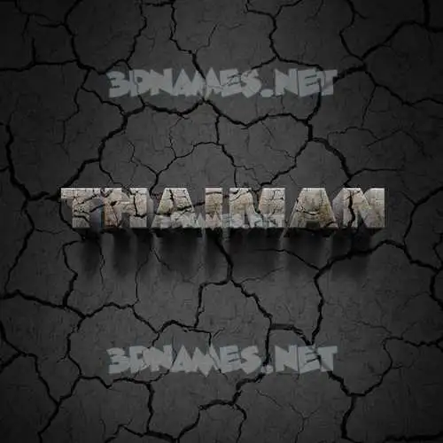 thaiman in Cracked Stone style - 3D name wallpaper thaiman in Cracked Stone style - 3D name wallpaper