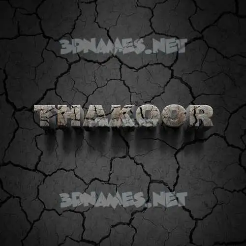 thakoor in Cracked Stone style - 3D name wallpaper thakoor in Cracked Stone style - 3D name wallpaper