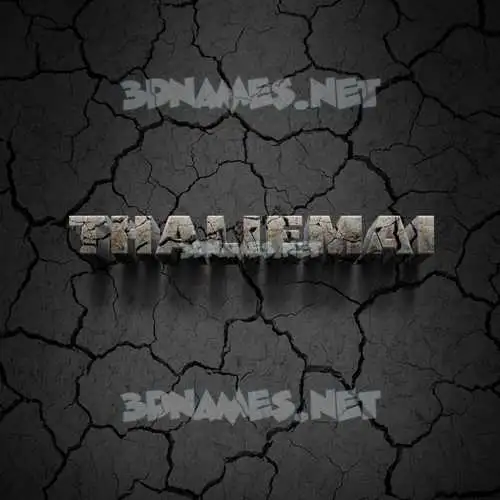 thaliemai in Cracked Stone style - 3D name wallpaper thaliemai in Cracked Stone style - 3D name wallpaper