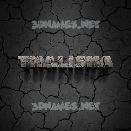 thalisha in Cracked Stone style - 3D name wallpaper thalisha in Cracked Stone style - 3D name wallpaper