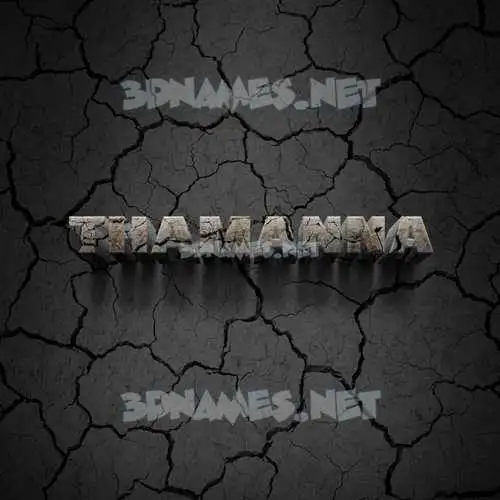 thamanna in Cracked Stone style - 3D name wallpaper thamanna in Cracked Stone style - 3D name wallpaper