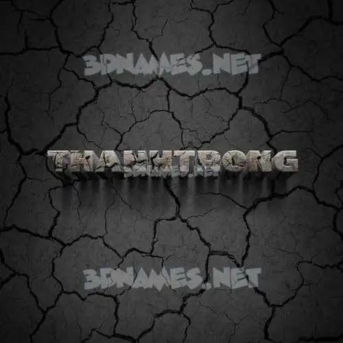 thanhtrong in Cracked Stone style - 3D name wallpaper thanhtrong in Cracked Stone style - 3D name wallpaper