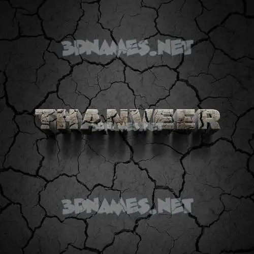 thanveer in Cracked Stone style - 3D name wallpaper thanveer in Cracked Stone style - 3D name wallpaper