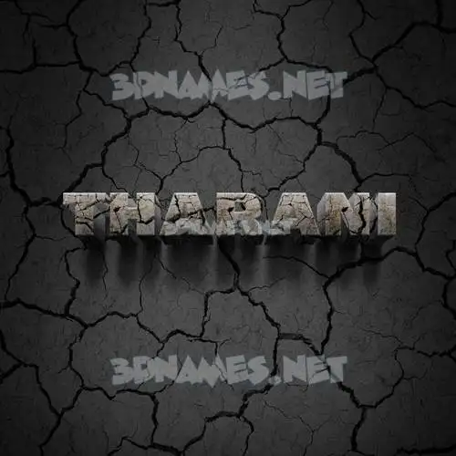 tharani in Cracked Stone style - 3D name wallpaper tharani in Cracked Stone style - 3D name wallpaper