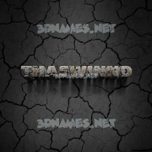 thaswinnd in Cracked Stone style - 3D name wallpaper thaswinnd in Cracked Stone style - 3D name wallpaper