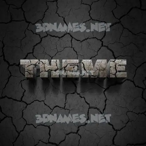 theme in Cracked Stone style - 3D name wallpaper theme in Cracked Stone style - 3D name wallpaper