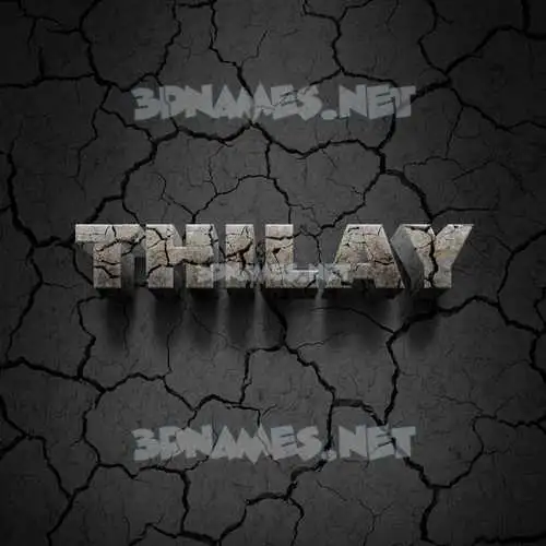 thilay in Cracked Stone style - 3D name wallpaper thilay in Cracked Stone style - 3D name wallpaper