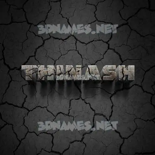 thinash in Cracked Stone style - 3D name wallpaper thinash in Cracked Stone style - 3D name wallpaper