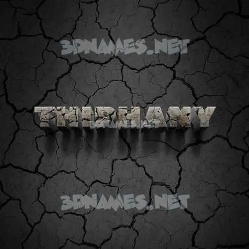 thiphany in Cracked Stone style - 3D name wallpaper thiphany in Cracked Stone style - 3D name wallpaper