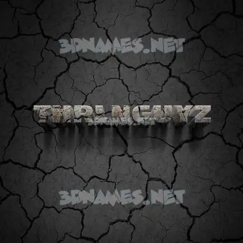 thrlnguyz in Cracked Stone style - 3D name wallpaper thrlnguyz in Cracked Stone style - 3D name wallpaper